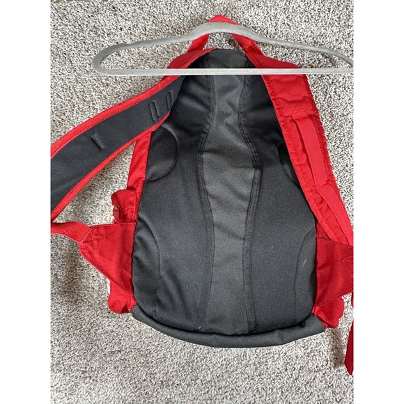 Burton Red Houndstooth Backpack Padded Straps School Bag Laptop Snowboard - Picture 4 of 11